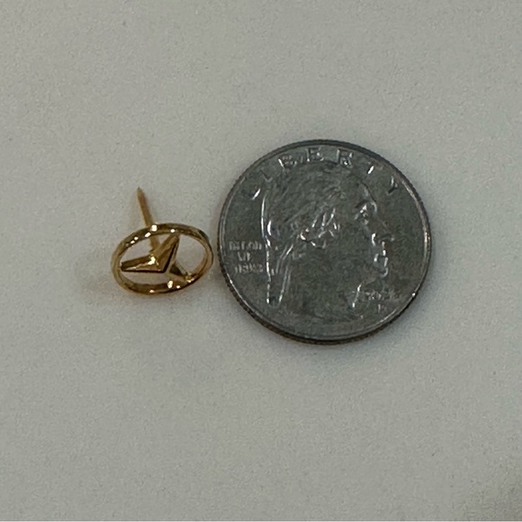 Mercedes Benz Vintage 90’s Gold Tone Cufflinks & Tie Tack Set - Picture 7 of 10